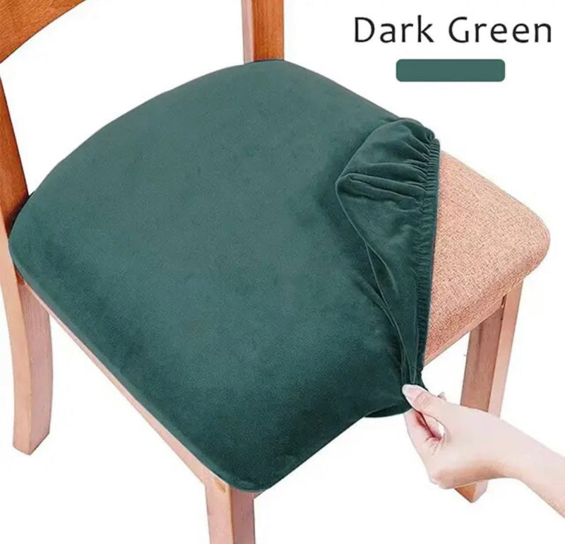 Seat chair cover velvet (6 pieces)